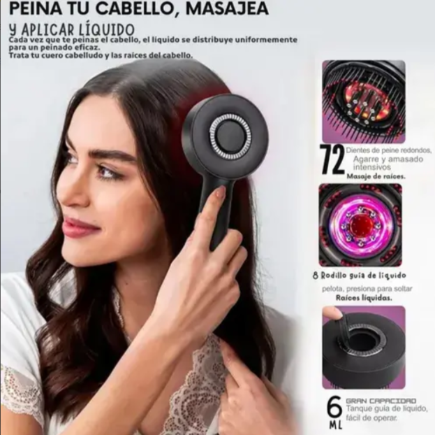 Cepillo Masajeador Capilar Vibratorio